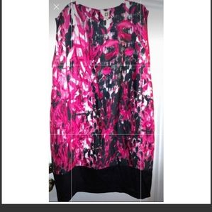 Ann Klein silky material sheath dress